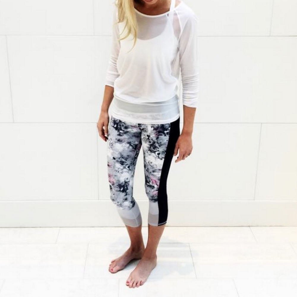 Lululemon White if you're lucky long sleeve top
